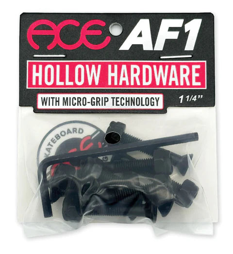 AF1 Hollow Bolts w/ Grippers Allen 1 1/4